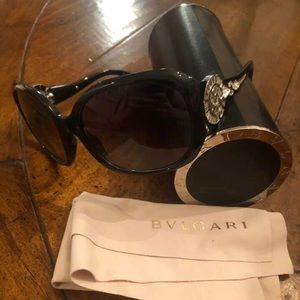 Bvlgari Authentic black Sunglasses, paid $750 +tax